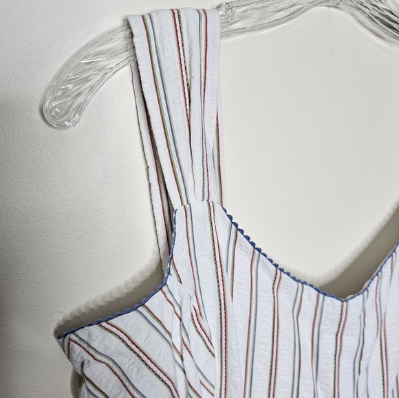 Liz Claiborne cotton striped dress size 12 - Picture 4 of 6